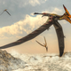 Artistic impression of pterosaurs.